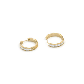 Pendientes de Circonita Brillante acabado en oro amarillo de 18k - Sadim-Dorado