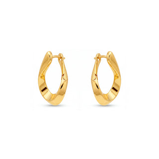 Pendientes acabado en oro amarillo de 18k - Tindia-Dorado