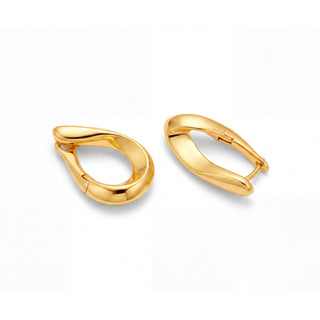 Pendientes acabado en oro amarillo de 18k - Tindia-Dorado