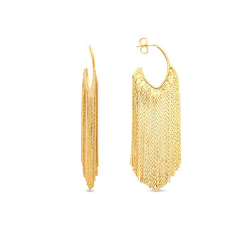 Pendientes Niydra acabado oro amarillo 18k - Niydra-AMARILLO