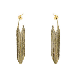 Pendientes Niydra acabado oro amarillo 18k - Niydra-AMARILLO
