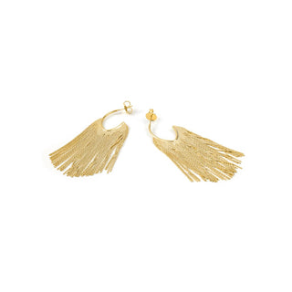 Pendientes Niydra acabado oro amarillo 18k - Niydra-AMARILLO