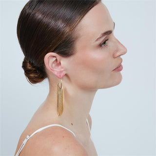 Pendientes Niydra acabado oro amarillo 18k - Niydra-AMARILLO