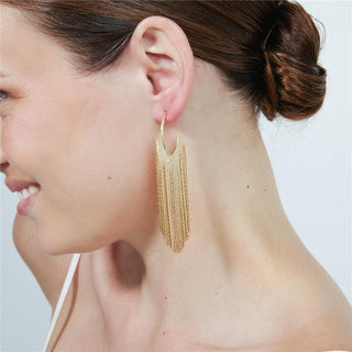Pendientes Niydra acabado oro amarillo 18k - Niydra-AMARILLO