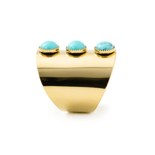 LUXENTER Isum戒指 18K黄金电镀 西班牙轻奢珠宝品牌 个性设计送礼推荐