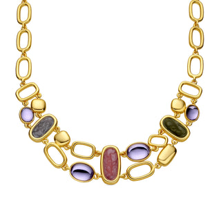 Collar con Lacado Multicolor acabado oro 18k - Laido-multicolor