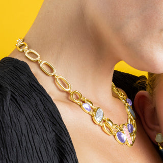 Collar con Lacado Multicolor acabado oro 18k - Laido-multicolor