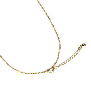 Collar de Circonita Brillante acabado en oro amarillo de 18k - Lepua-Dorado