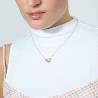 Collar de Circonita Brillante acabado en oro amarillo de 18k - Lepua-Dorado