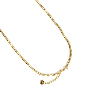 Collar de Circonita Brillante acabado en oro amarillo de 18k - Cymui-Dorado