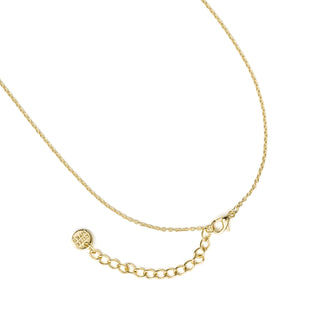 Collar de Cristal Champagne acabado en oro amarillo de 18k - Nufa-NARANJA