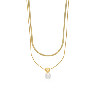 Collar acabado en oro amarillo 18k - Cerya-amarillo