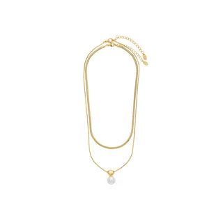 Collar acabado en oro amarillo 18k - Cerya-amarillo