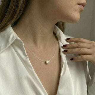 Collar de Circonita Brillante acabado en oro amarillo de 18k - Ferly-Dorado