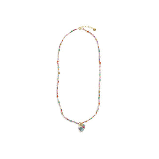 Collar de Cristal Multicolor acabado en oro amarillo de 18k - Jaros-MULTICOLOR