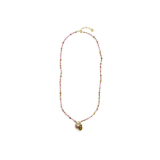 Collar de Cristal Multicolor acabado en oro amarillo de 18k - Jaros-Multicolor