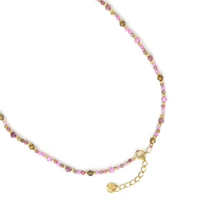 Collar de Cristal Multicolor acabado en oro amarillo de 18k - Jaros-Multicolor