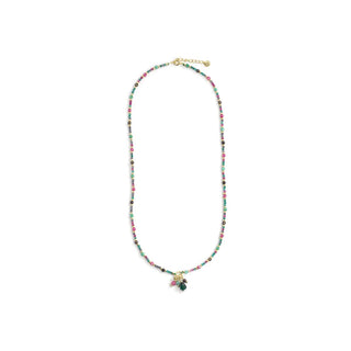 Collar de Cristal Multicolor acabado en oro amarillo de 18k - Jaros-Multicolor