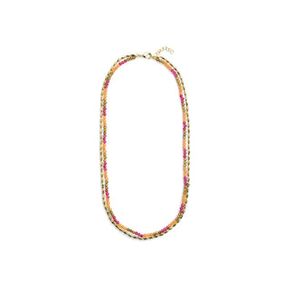 Collar de Cristal Multicolor acabado en oro amarillo de 18k - Jorong-MULTICOLOR