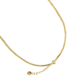 Collar de Circonita Brillante acabado en oro amarillo de 18k - Arbol Vida-BLANCO