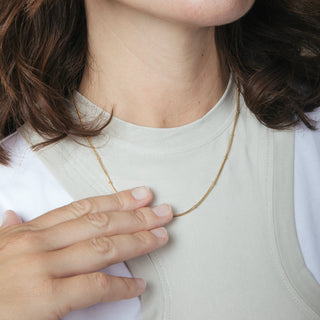 Collar de 45cm acabado en Oro Amarillo de 18K - Nesil-amarillo