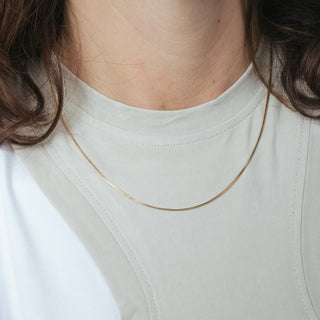 Collar de 45cm acabado en Oro Amarillo de 18K - Nesil-amarillo