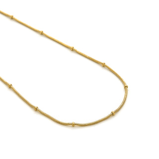 Collar de 45cm acabado en Oro Amarillo de 18K - Thapai-amarillo