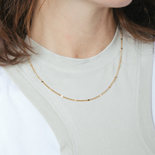 Collar de 45cm acabado en Oro Amarillo de 18K - Ejae-amarillo