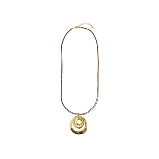 Collar acabado en oro amarillo de 18k - Forwine-DORADO