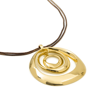 Collar acabado en oro amarillo de 18k - Forwine-DORADO