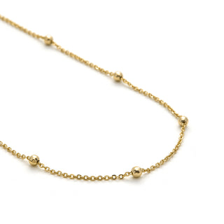Collar acabado en oro amarillo 18K - Liydat-amarillo