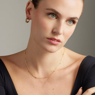Collar acabado en oro amarillo 18K - Liydat-amarillo