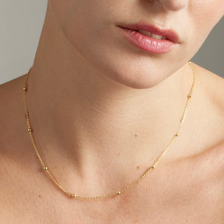 Collar acabado en oro amarillo 18K - Liydat-amarillo