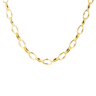 Collar de 42cm acabado en Oro Amarillo de 18k - Hande-amarillo
