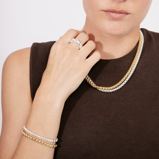 Collar de 42cm acabado en Oro Amarillo de 18k - Zugiro-amarillo