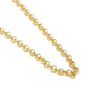 Collar de 50cm acabado en Oro Amarillo de 18k - Lakbra-amarillo
