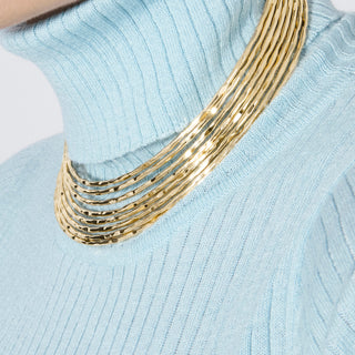 Collar acabado en oro amarillo de 18k - Kaku-Dorado