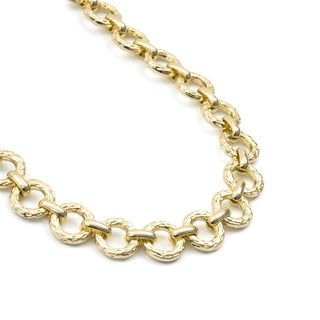 Collar acabado en oro amarillo de 18k - Nakye-Dorado