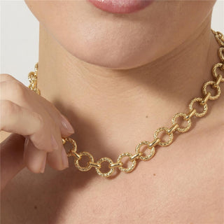 Collar acabado en oro amarillo de 18k - Nakye-Dorado