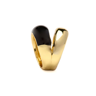 Anillo acabado en rodio - Yousmal-amarillo