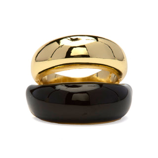 Anillo acabado en rodio - Yousmal-amarillo