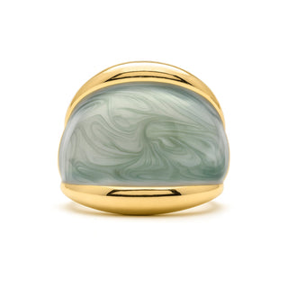 Anillo de Lacado Verde acabado en oro amarillo 18k - Sul-verde