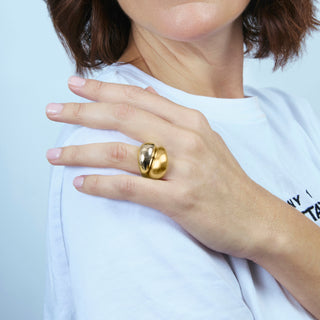 Anillo acabado en oro amarillo de 18k - Oga-amarillo