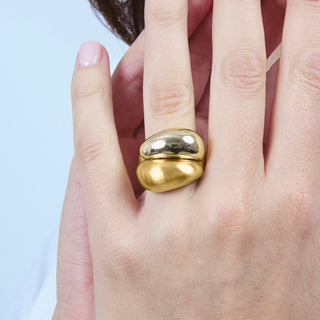 Anillo acabado en oro amarillo de 18k - Oga-amarillo