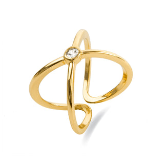Anillo acabado oro 18K - Rai-amarillo