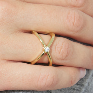Anillo acabado oro 18K - Rai-amarillo