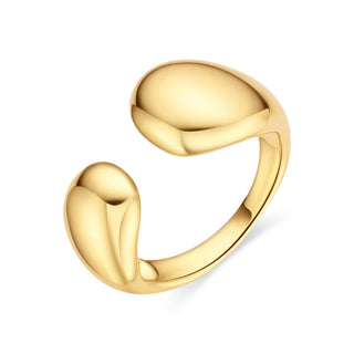 Anillo acabado en oro amarillo de 18k - Bubty-amarillo