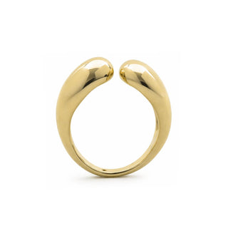 Anillo acabado en oro amarillo de 18k - Bubty-amarillo