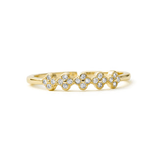 Anillo de Circonita Brillante acabado en oro amarillo de 18k - Siskal-Amarillo