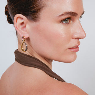 Pendientes acabado en oro amarillo de 18k - Slanlu-Dorado